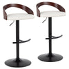 Grotto - Adjustable Barstool (Set of 2) - Black