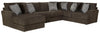 Galaxy - 3 Piece Sectional, Comfort Coil Seating And 9 Included Accent Pillows