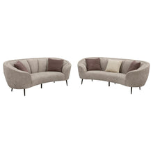  Ellorie - Upholstered Curved Sofa Set