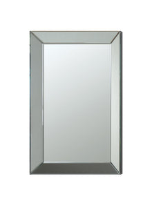  Pinciotti - Beveled Frame Wall Mirror - Silver