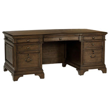  Hartshill - 7-Drawer Executive Desk - Burnished Oak