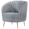 Sophia - Upholstered Channel Tufted Barrel Accent Chair