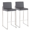 Fuji - High Back Upholstered Barstool Set