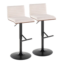  Mason - Adjustable Barstool With Swivel - Black Metal (Set of 2)