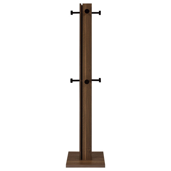 Rikkie - Coat Rack And Mirror - Walnut