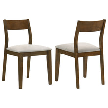  Almonte - Dining Chair Upholstered Seat (Set of 2) - Dark Brown