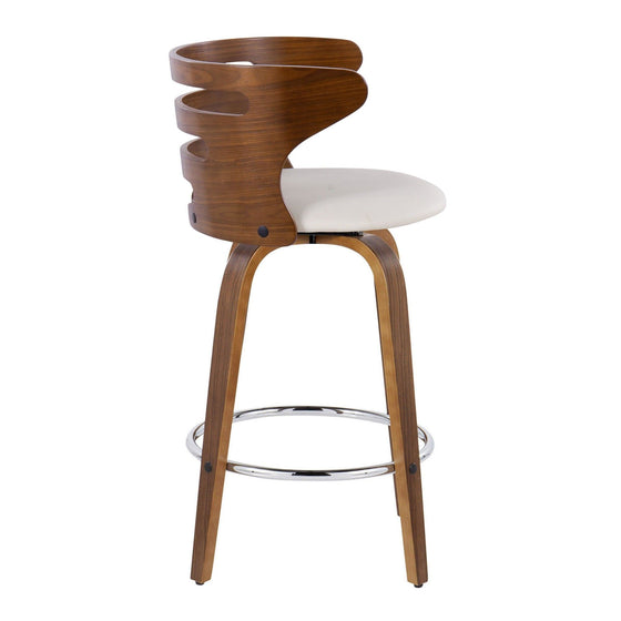 Cosi - 26" Fixed-Height Counter Stool (Set of 2) - Walnut Backrest