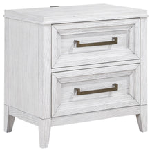  Marielle - 2-Drawer Nightstand Bedside Table - Distressed White