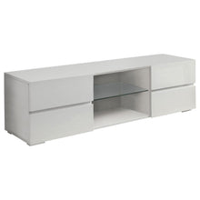  Galvin - 4-Drawer Wood TV Stand - White High Gloss