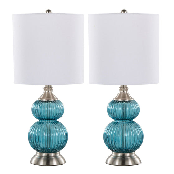 Belle - 20" Glass Accent Lamp (Set of 2)