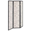 Felice - 3-Panel Room Divider Folding Screen - French Script