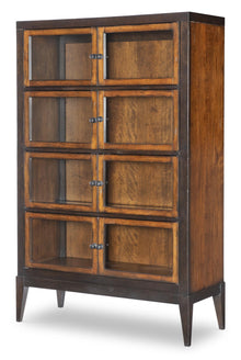  Fenmore - Display Cabinet - Mocha And Distressed Cherry