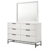 Sonora - 6-Drawer Dresser With Mirror - White