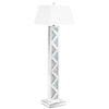 Carmen - Empire Mirrored Acrylic Floor Lamp - Silver