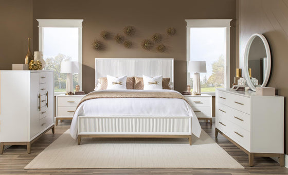 Melrose - Complete Sculpted Panel Bed