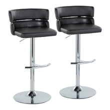  Cinch - Adjustable Barstool (Set of 2) - Silver Base