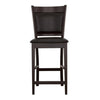 Jaden - Upholstered Counter Chair (Set of 2) - Black And Espresso