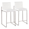 Fuji - High Back Upholstered Counter Stool Set