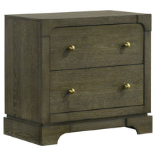  Gran Park - 2-Drawer Nightstand Bedside Table - Dark Cocoa