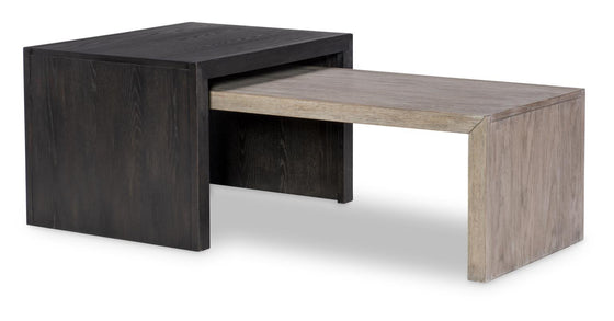 Halifax - Nesting Cocktail Table - Flax And Java