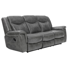  Conrad - Upholstered Padded Arm Motion Sofa - Gray