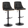 Gianna - Adjustable Barstool (Set of 2) - Black Base