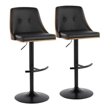  Gianna - Adjustable Barstool (Set of 2) - Black Base