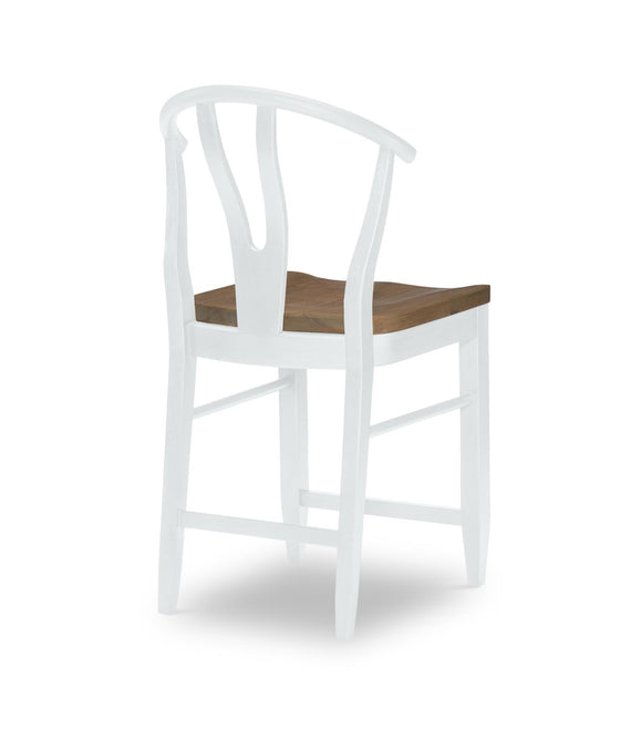 Beckett - Wishbone Back Counter Height Chair - White