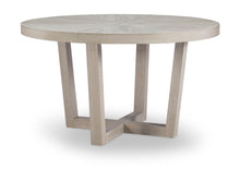  Solstice - Round To Oval Pedestal Table - Nimbus Gray