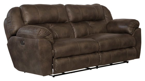 Ferrington - Power Lay Flat Reclining Sofa with Power Adjustable Headrest & Lumbar