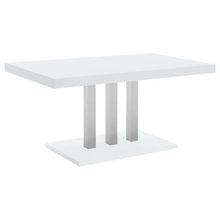  Brooklyn - Rectangular Dining Table - White High Gloss