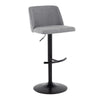 Toriano - Adjustable Barstool (Set of 2) - Black Base