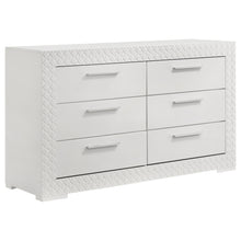  Ives - 6-Drawer Dresser Cabinet - White High Gloss