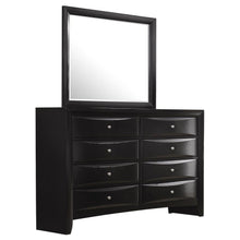  Briana - 8-Drawer Dresser With Mirror - Black