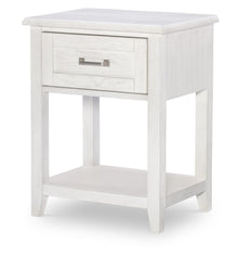  Ashton - One Drawer Nightstand - Bleached Linen