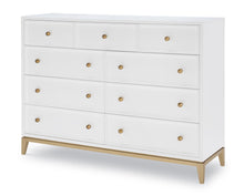  Chelsea - Bureau - White With Gold Accents