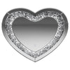 Aiko - Heart Shaped LED Light Wall Mirror - Silver