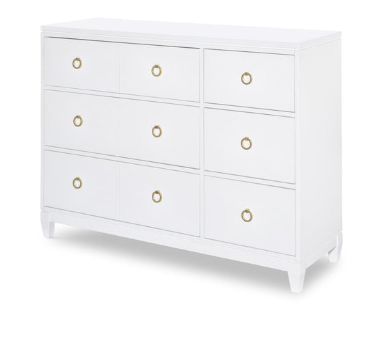 Summerland - 9 Drawers Dresser - White