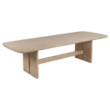  Kailani - 110" Rectangular Wood Dining Table - Beige Oak