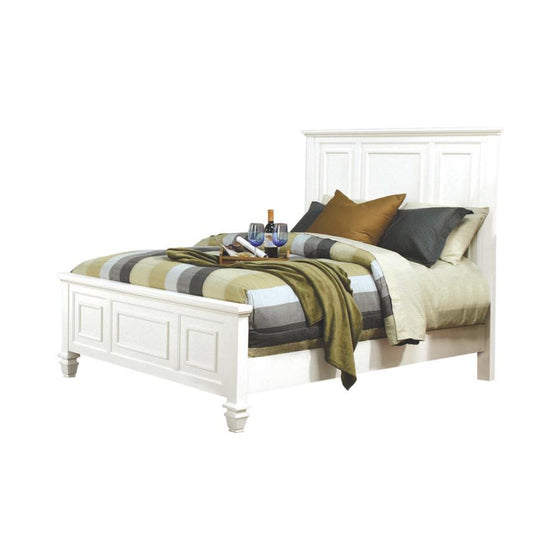 Sandy Beach - Panel Bed with High Headboard