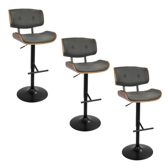 Lombardi - Adjustable Barstool With Swivel (Set of 3)