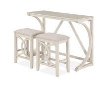  Bella - Counter Sofa Table With 2 Stools & Usb Port