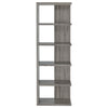 Harrison - 5-Shelf Bookshelf - Weathered Gray