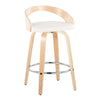 Grotto - 26" Fixed-Height Counter Stool (Set of 2) - Natural Base