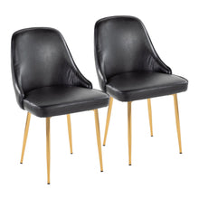  Marcel - Dining Chair (Set of 2) - Gold Legs