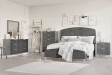  Kailani - 6/0 Western King 6 Piece Bedroom Set (Bed, Dresser, Mirror, Chest, 2 Nightstands) - Gray