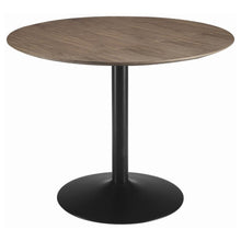  Cora - Round Wood Top Dining Table - Brown Walnut