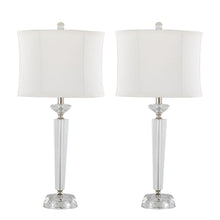  Diamond - Torch 25" Crystal Table Lamp (Set of 2) - White