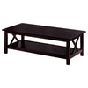 Rachelle - 3 Piece Rectangular Coffee Table Set - Deep Merlot