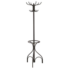  Kiefer - 12 Hook Freestanding Metal Coat Rack Hat Hanger - Black